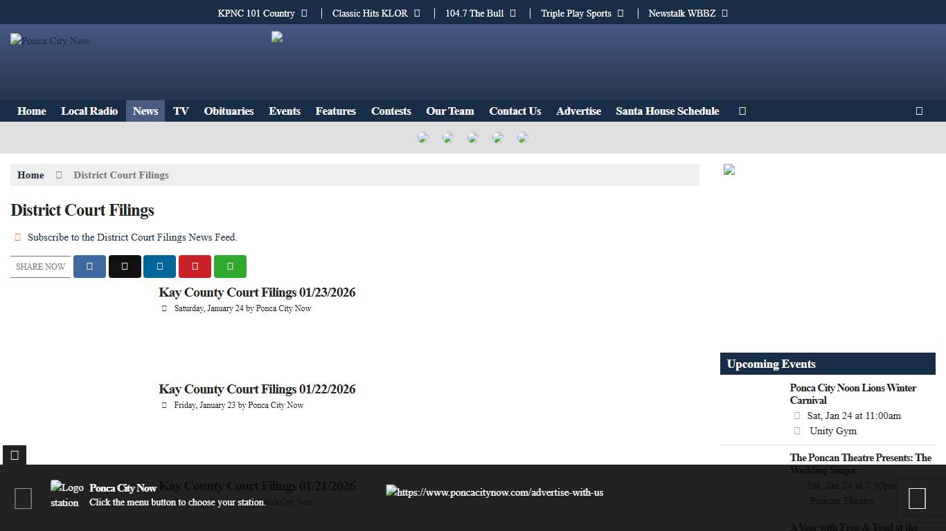 District Court Filings Archives - Ponca City Now